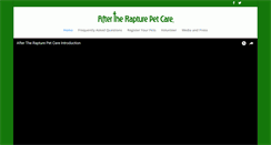 Desktop Screenshot of aftertherapturepetcare.com